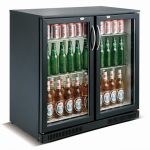 ARRIÈRE BAR RÉFRIGÉRÉE NOIR 2 PORTES - Combisteel