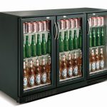 ARRIÈRE BAR RÉFRIGÉRÉE NOIR 3 PORTES - Combisteel