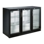 ARRIÈRE BAR RÉFRIGÉRÉE NOIR 3 PORTES - Combisteel – Image 2