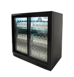 ARRIÈRE BAR RÉFRIGÉRÉE NOIR 2 PORTES COULISST - Combisteel – Image 4