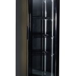 RÉFRIGÉRATEUR PORTE EN VERRE ÉTROIT NOIR - Combisteel