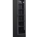 RÉFRIGÉRATEUR PORTE EN VERRE ÉTROIT NOIR NAP-150 - Combisteel