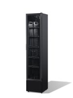 RÉFRIGÉRATEUR PORTE EN VERRE ÉTROIT NOIR NAP-150 - Combisteel – Image 3