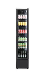 RÉFRIGÉRATEUR PORTE EN VERRE ÉTROIT NOIR NAP-150 - Combisteel – Image 5