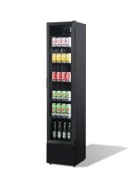 RÉFRIGÉRATEUR PORTE EN VERRE ÉTROIT NOIR NAP-150 - Combisteel – Image 6
