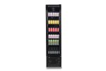 RÉFRIGÉRATEUR PORTE EN VERRE ÉTROIT NOIR NAP-250 - Combisteel – Image 3