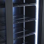 RÉFRIGÉRATEUR 2 PORTES EN VERRE NOIR NAP-850 - Combisteel – Image 4