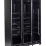 RÉFRIGÉRATEUR 3 PORTES EN VERRE NOIR NAP-1200 *TRANSPORT SUR DEMANDE* - Combisteel