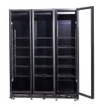 RÉFRIGÉRATEUR 3 PORTES EN VERRE NOIR NAP-1200 *TRANSPORT SUR DEMANDE* - Combisteel – Image 4