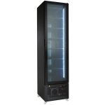CONGÉLATEUR 1 PORTE EN VERRE NOIR NAP-250F - Combisteel