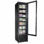 CONGÉLATEUR 1 PORTE EN VERRE NOIR NAP-250F - Combisteel – Image 4