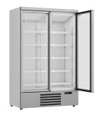 RÉFRIGÉRATEUR 2 PORTES EN VERRE JDE-1000R - Combisteel – Image 2