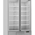 RÉFRIGÉRATEUR 2 PORTES EN VERRE JDE-1000R - Combisteel