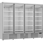 RÉFRIGÉRATEUR 4 PORTES EN VERRE JDE-2025R *TRANSPORT SUR DEMANDE* - Combisteel