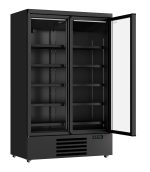 RÉFRIGÉRATEUR 2 PORTES EN VERRE NOIR JDE-1000R BL - Combisteel – Image 2