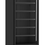 RÉFRIGÉRATEUR 1 PORTE EN VERRE NOIR JDE-600R BL - Combisteel