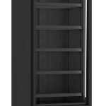 CONGÉLATEUR 1 PORTE EN VERRE NOIR JDE-600F BL - Combisteel