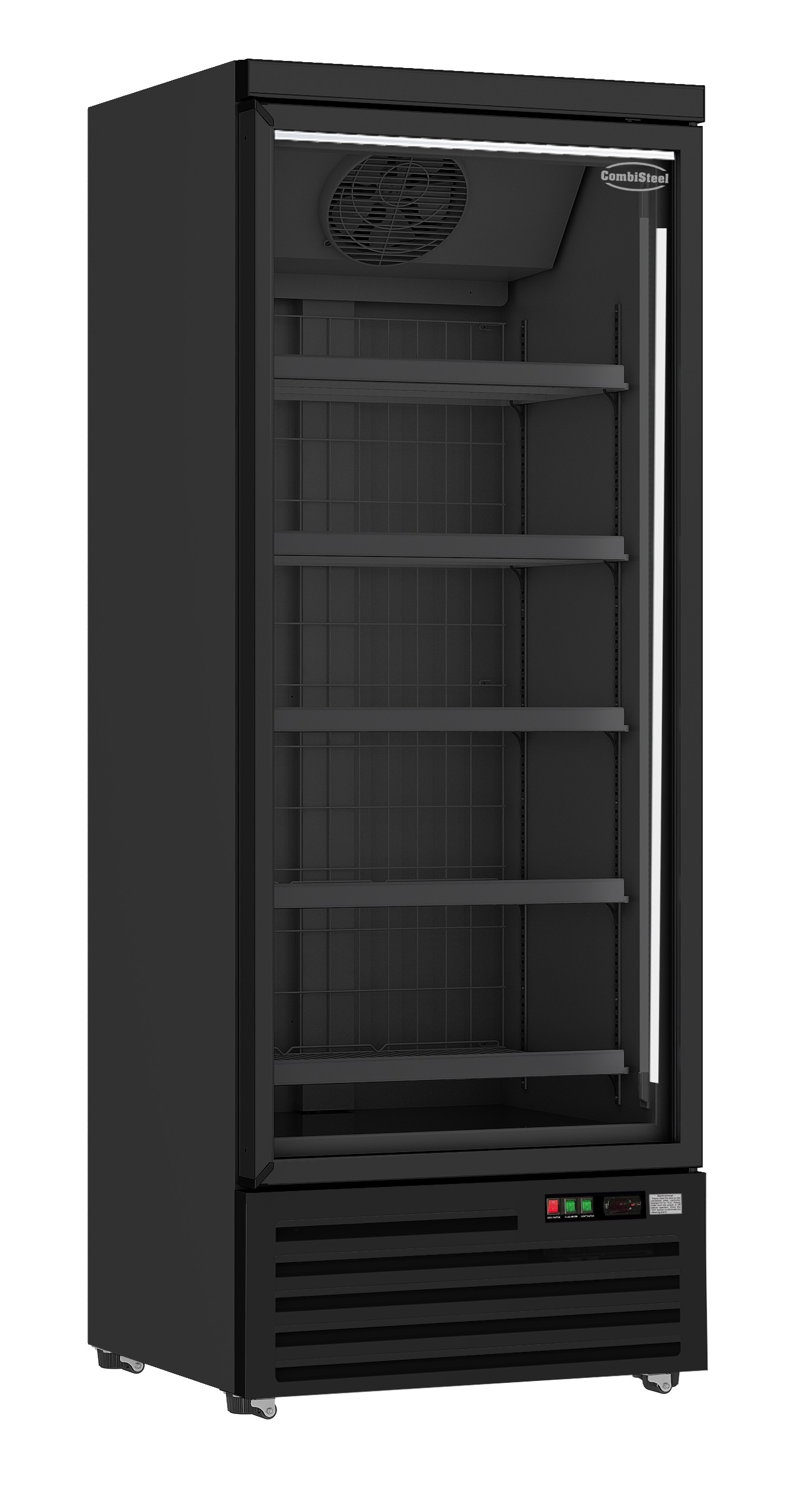 CONGÉLATEUR 1 PORTE EN VERRE NOIR JDE-600F BL - Combisteel CONGÉLATEUR 1 PORTE EN VERRE NOIR JDE-600F BL - Combisteel – Image 1