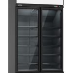RÉFRIGÉRATEUR 2 PORTES EN VERRE NOIR INS-1000R BL - Combisteel