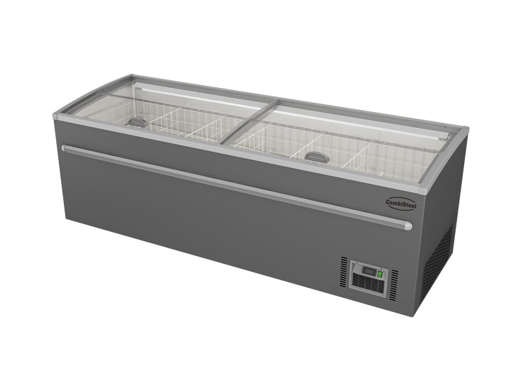 CONGÉLATEUR BAHUT POUR SUPERMARCHÉ GRIS 2500 DÉGIVRAGE AUTOMATIQUE *TRANSPORT SUR DEMANDE* - Combisteel CONGÉLATEUR BAHUT POUR SUPERMARCHÉ GRIS 2500 DÉGIVRAGE AUTOMATIQUE *TRANSPORT SUR DEMANDE* - Combisteel – Image 1