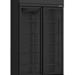 RÉFRIGÉRATEUR 2 PORTES EN VERRE NOIR IRM-770 BL - Combisteel