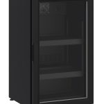 RÉFRIGÉRATEUR POSABLE PORTE EN VERRE 136L NOIR - Combisteel