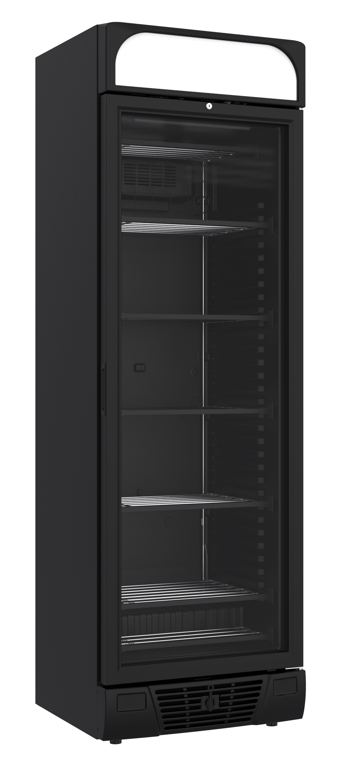 CONGÉLATEUR 1 PORTE EN VERRE NOIR 382L - Combisteel CONGÉLATEUR 1 PORTE EN VERRE NOIR 382L - Combisteel – Image 1