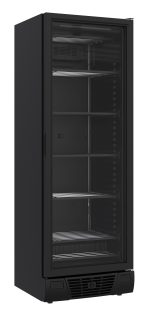 CONGÉLATEUR 1 PORTE EN VERRE NOIR 382L - Combisteel