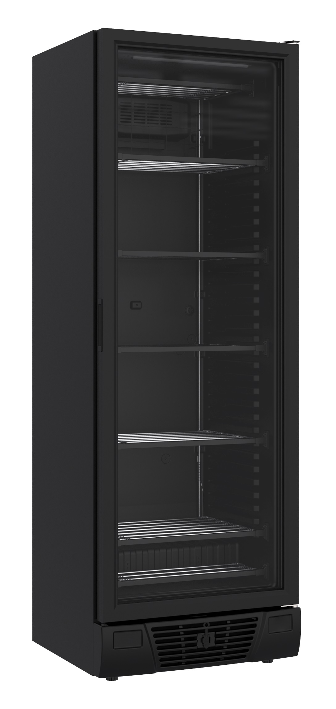 CONGÉLATEUR 1 PORTE EN VERRE NOIR 382L - Combisteel CONGÉLATEUR 1 PORTE EN VERRE NOIR 382L - Combisteel – Image 1