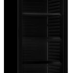 RÉFRIGÉRATEUR 1 PORTE EN VERRE 382L NOIR SANS CANOPY - Combisteel