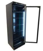 RÉFRIGÉRATEUR 1 PORTE EN VERRE 382L NOIR SANS CANOPY - Combisteel – Image 3