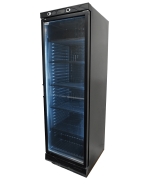 RÉFRIGÉRATEUR 1 PORTE EN VERRE 382L NOIR SANS CANOPY - Combisteel – Image 2