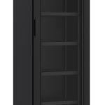 RÉFRIGÉRATEUR 1 PORTE EN VERRE NOIR 221L - Combisteel