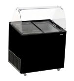 VITRINE À CREME GLACÉE CORSICA NOIR 6X5 LTR - Combisteel