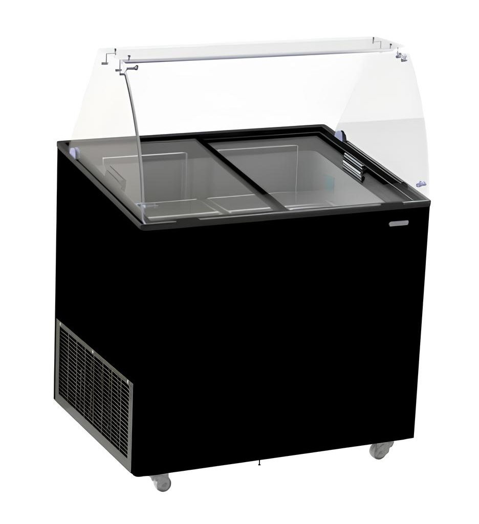 VITRINE À CREME GLACÉE CORSICA NOIR 6X5 LTR - Combisteel VITRINE À CREME GLACÉE CORSICA NOIR 6X5 LTR - Combisteel – Image 1