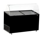 VITRINE À CREME GLACÉE TENERIFE NOIR 10X5 LTR - Combisteel