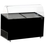 VITRINE À CREME GLACÉE TENERIFE NOIR 10X5 LTR - Combisteel