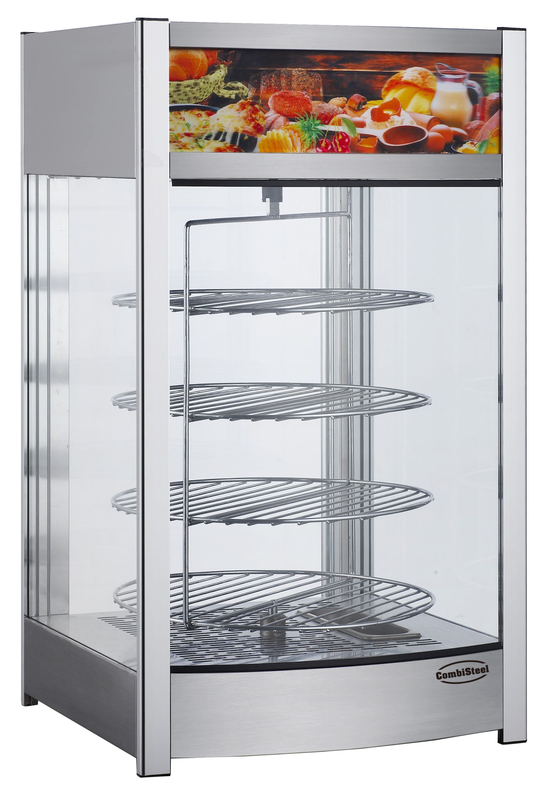 VITRINE CHAUFFANTE ROTATIVE 97L - Combisteel VITRINE CHAUFFANTE ROTATIVE 97L - Combisteel – Image 1