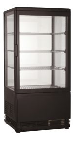 VITRINE RÉFRIGÉRATÉE 78L NOIR - Combisteel