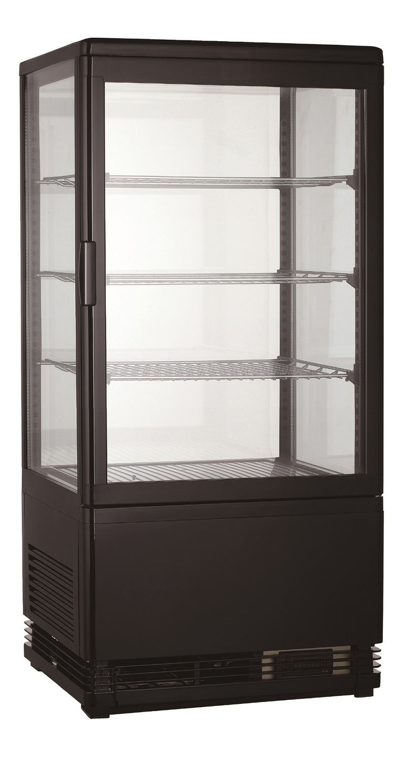 VITRINE RÉFRIGÉRATÉE 78L NOIR - Combisteel VITRINE RÉFRIGÉRATÉE 78L NOIR - Combisteel – Image 1
