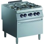 PRO 900 CUISINIERE A GAZ 4 BR. AVEC FOUR A GAZ - Combisteel