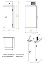 MINI CHAMBRE FROID INCL. UNITÉ TYPE POSITIF - Combisteel – Image 3
