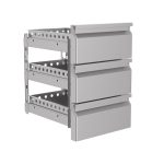 BLOC DE TIROIRS 1/3 MONOBLOCK SOFT CLOSING Combisteel donne pas de garantie sur le montage du kit tiroirs - Combisteel