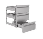 BLOC DE TIROIRS 1/3 MONOBLOCK SOFT CLOSING Combisteel donne pas de garantie sur le montage du kit tiroirs - Combisteel – Image 2