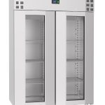 RÉFRIGÉRATEUR EN ACIER INOX PORTE EN VERRE MONO BLOCK 1400 LTR - Combisteel