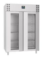 RÉFRIGÉRATEUR EN ACIER INOX PORTE EN VERRE MONO BLOCK 1400 LTR - Combisteel