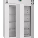 CONGÉLATEUR EN ACIER INOX PORTE EN VERRE MONO BLOCK 1400 LTR - Combisteel