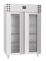 CONGÉLATEUR EN ACIER INOX PORTE EN VERRE MONO BLOCK 1400 LTR - Combisteel