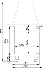 SALADETTE 3 PORTES 4x 1/1GN RÉCIPIENT - Combisteel – Image 3