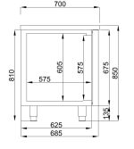 700 TABLE RÉFRIGÉRÉE 3 PORTES - Combisteel – Image 2